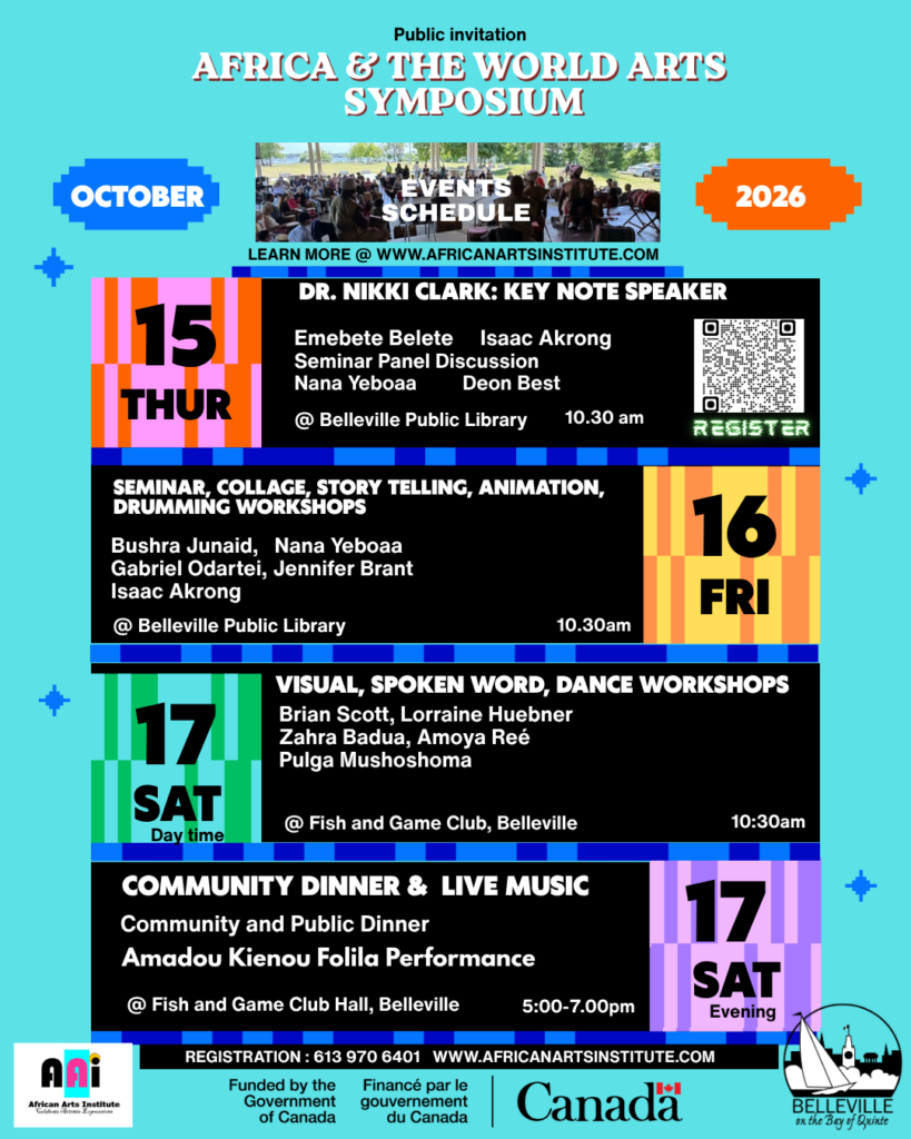 Africa and the World Arts Symposium poster